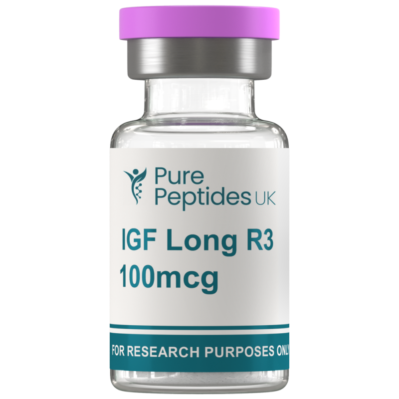 Buy IGF-1 LR3 (100 mcg) – Long R3 Insulin-Like Growth Factor Analogue | Pure Peptides UK